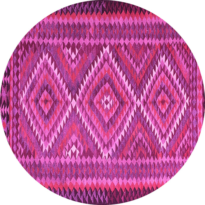 Round Persian Pink Traditional Rug, tr1350pnk
