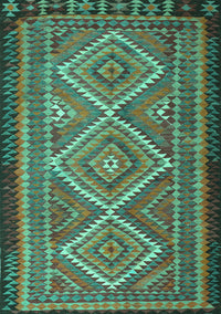 Persian Turquoise Traditional Rug, tr1350turq