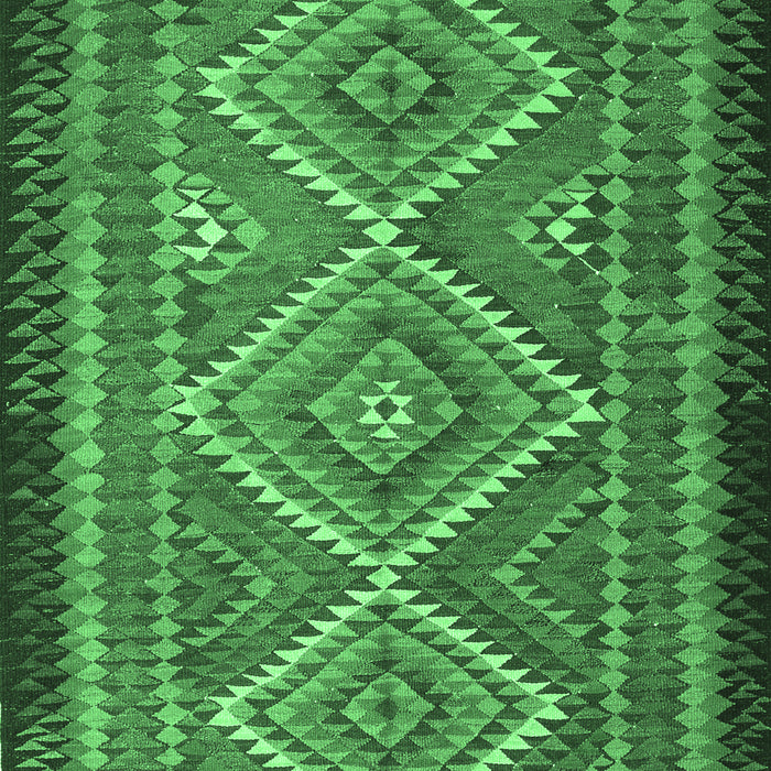 Machine Washable Persian Emerald Green Traditional Area Rugs, wshtr1350emgrn
