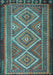 Machine Washable Persian Light Blue Traditional Rug, wshtr1350lblu