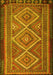 Machine Washable Persian Yellow Traditional Rug, wshtr1350yw