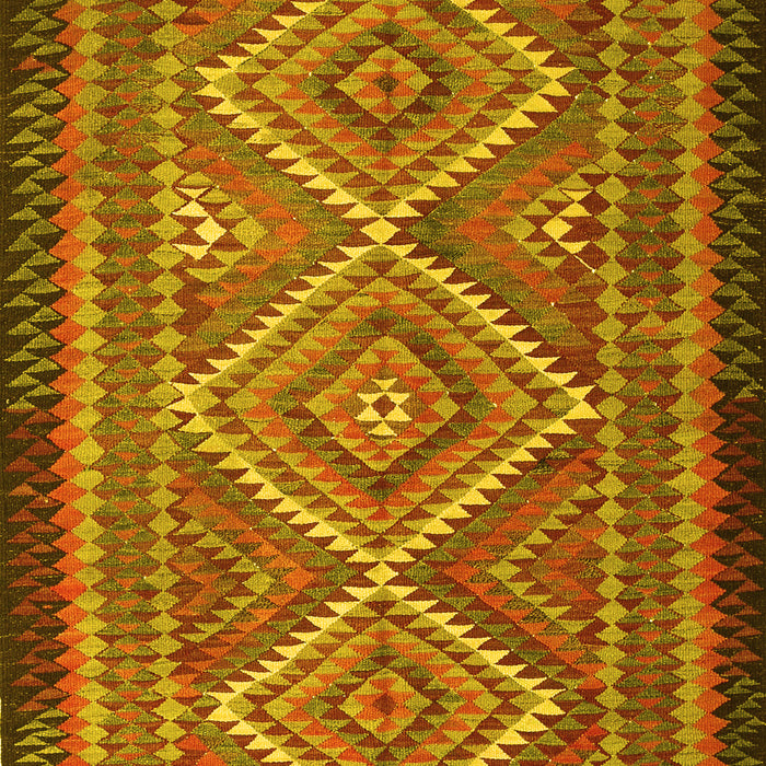 Machine Washable Persian Yellow Traditional Rug, wshtr1350yw
