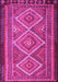 Machine Washable Persian Pink Traditional Rug, wshtr1350pnk