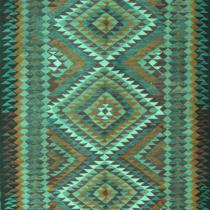 Machine Washable Persian Turquoise Traditional Area Rugs, wshtr1350turq