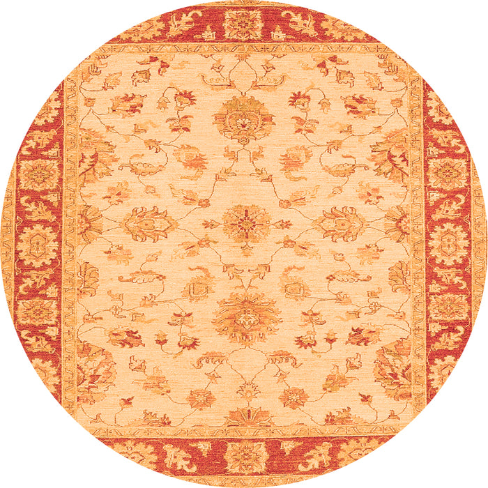 Machine Washable Oriental Orange Traditional Area Rugs, wshtr1351org