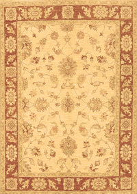 Oriental Brown Traditional Rug, tr1351brn