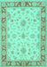 Oriental Turquoise Traditional Rug, tr1351turq