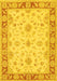 Oriental Yellow Traditional Rug, tr1351yw