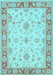 Oriental Light Blue Traditional Rug, tr1351lblu