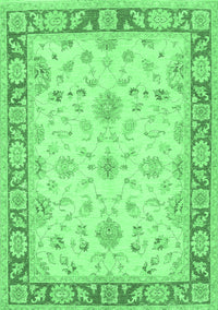 Oriental Emerald Green Traditional Rug, tr1351emgrn