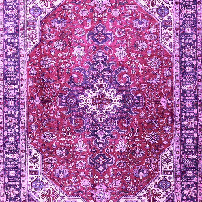 Medallion Purple Traditional Rug, tr1352pur