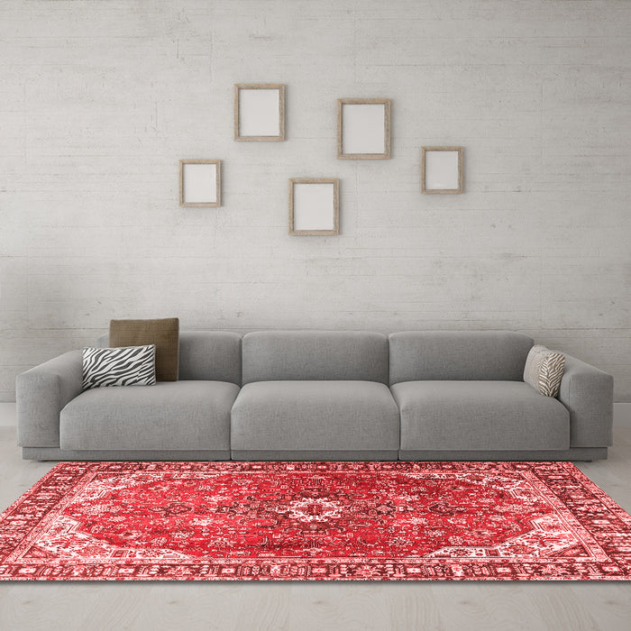 Traditional Red Washable Rugs