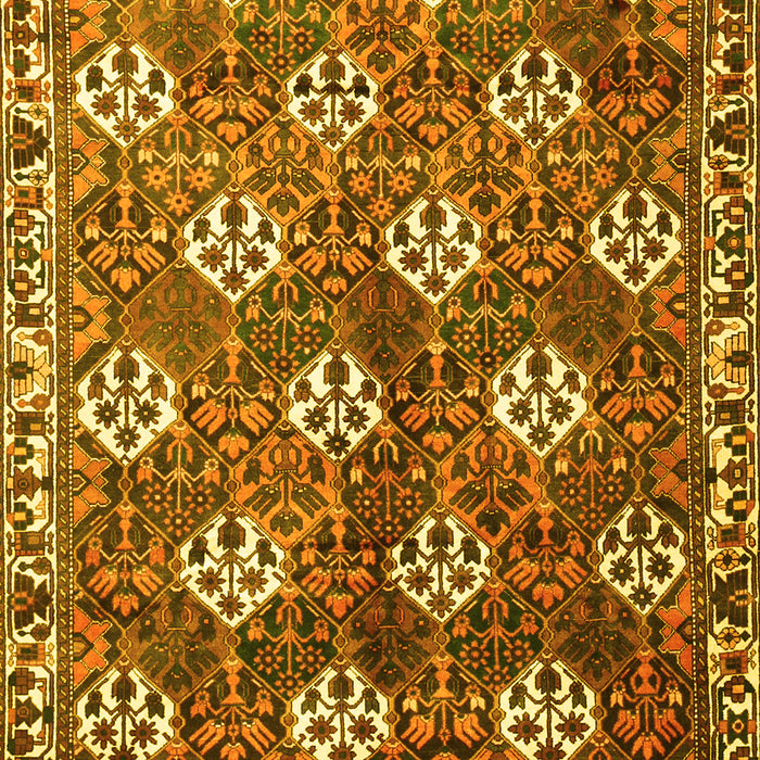 Machine Washable Persian Yellow Traditional Rug, wshtr1353yw
