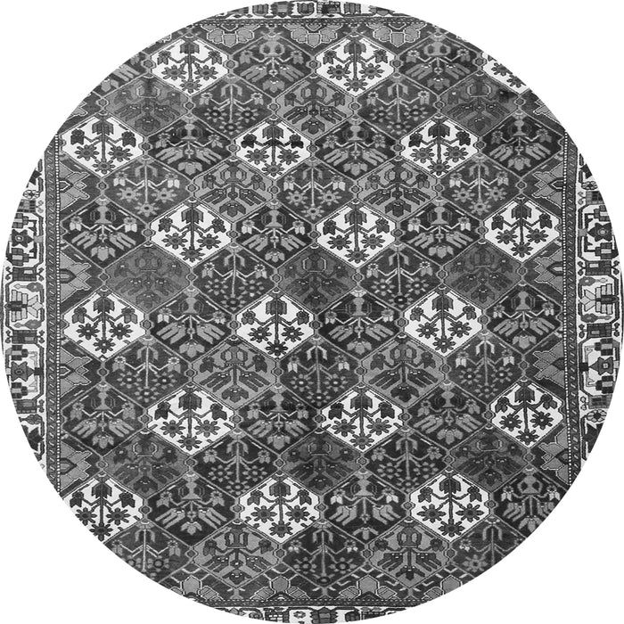 Square Persian Gray Traditional Rug, tr1353gry