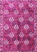 Machine Washable Persian Pink Traditional Rug, wshtr1353pnk