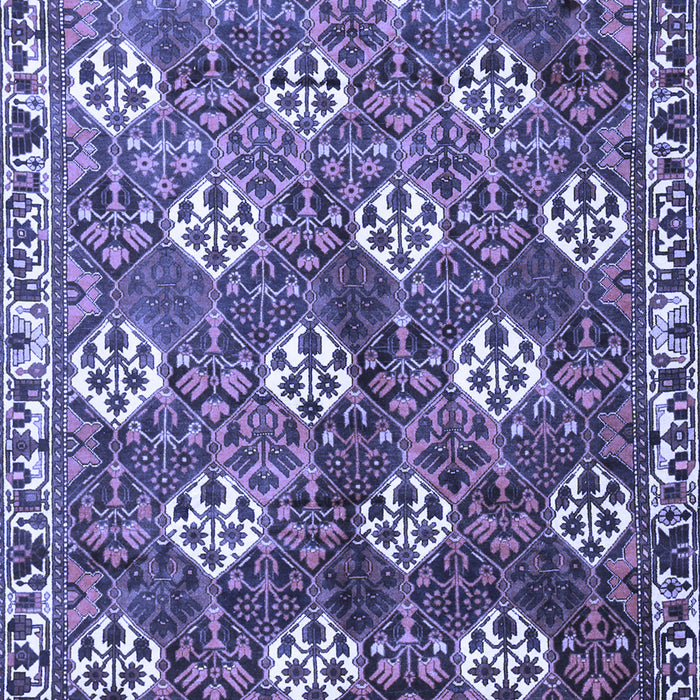 Machine Washable Persian Blue Traditional Rug, wshtr1353blu