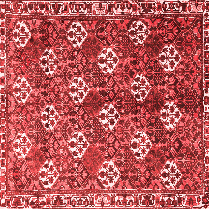 Machine Washable Persian Red Traditional Rug, wshtr1353red