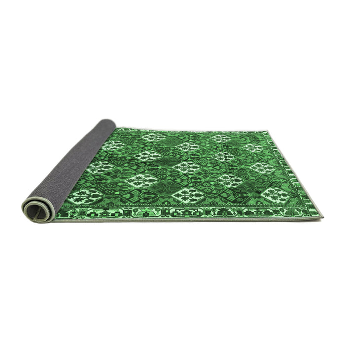 Sideview of Persian Emerald Green Traditional Rug, tr1353emgrn