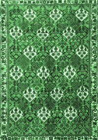 Persian Emerald Green Traditional Rug, tr1353emgrn