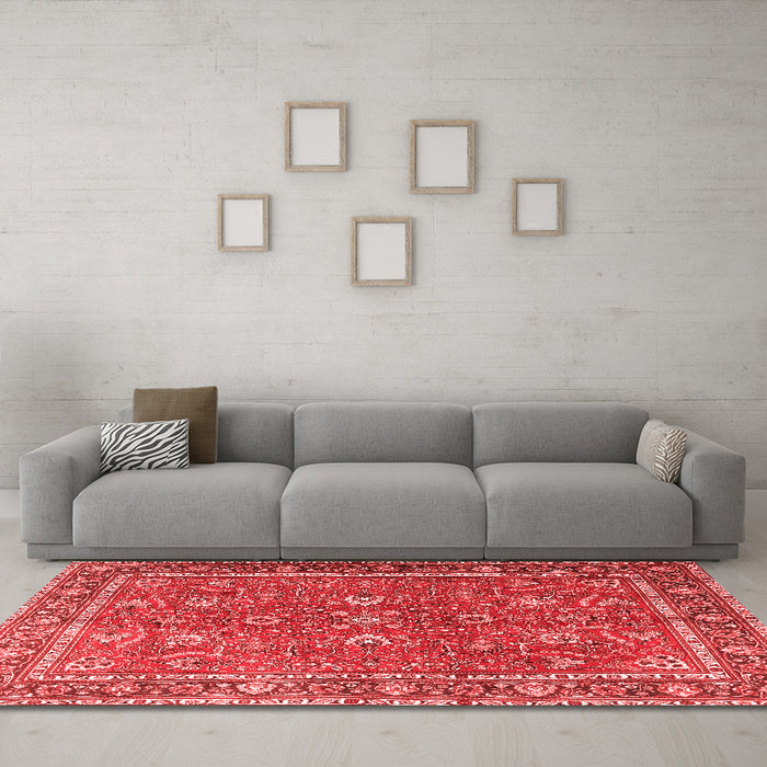 Traditional Red Washable Rugs