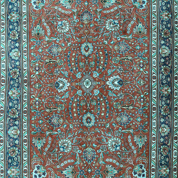 Machine Washable Persian Light Blue Traditional Rug, wshtr1354lblu