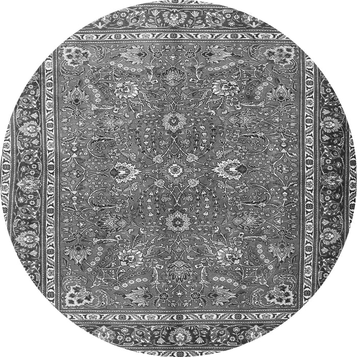 Square Persian Gray Traditional Rug, tr1354gry