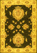 Machine Washable Persian Yellow Traditional Rug, wshtr1355yw