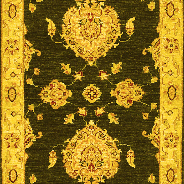 Machine Washable Persian Yellow Traditional Rug, wshtr1355yw