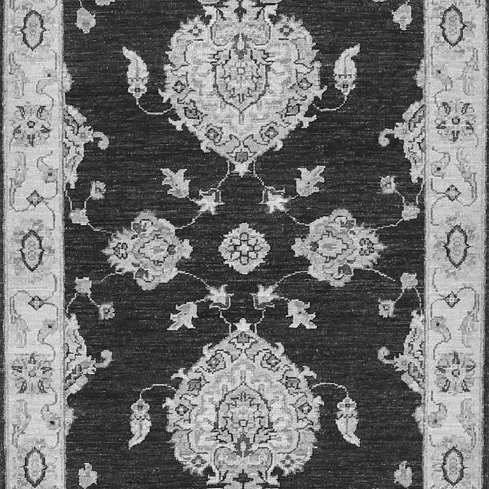 Serging Thickness of Machine Washable Persian Gray Traditional Rug, wshtr1355gry
