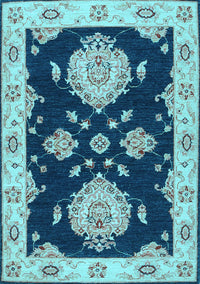 Persian Light Blue Traditional Rug, tr1355lblu