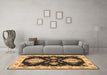 Machine Washable Persian Brown Traditional Rug in a Living Room,, wshtr1355brn