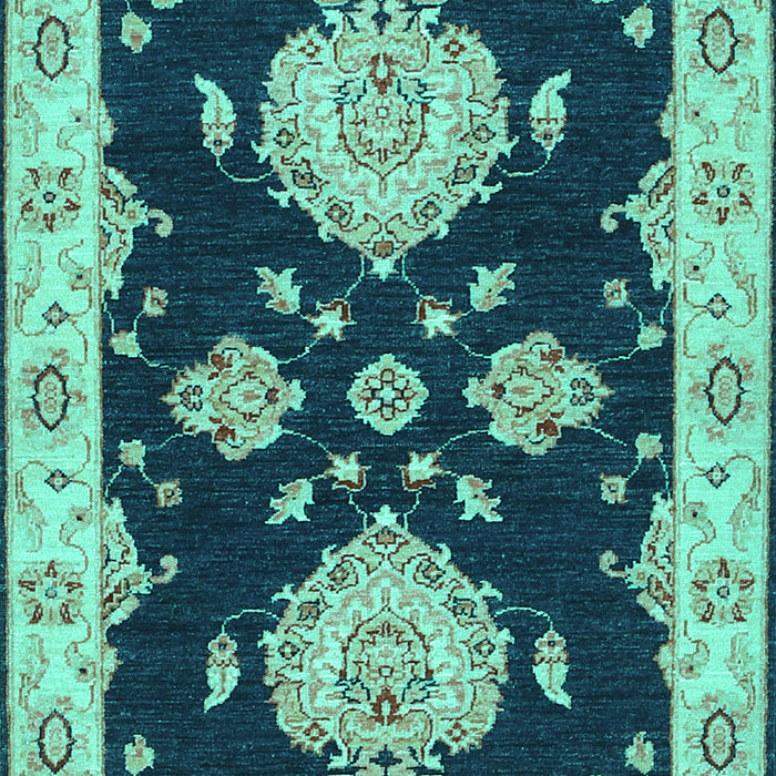 Machine Washable Persian Turquoise Traditional Area Rugs, wshtr1355turq