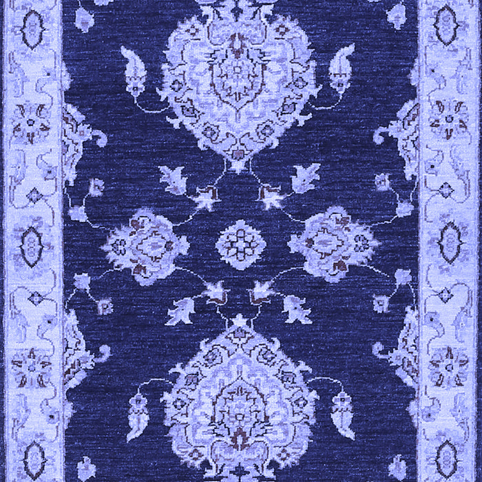 Machine Washable Persian Blue Traditional Rug, wshtr1355blu