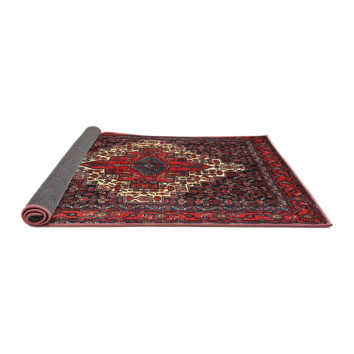 Sideview of Traditional Rosy Purple Persian Rug, tr1356