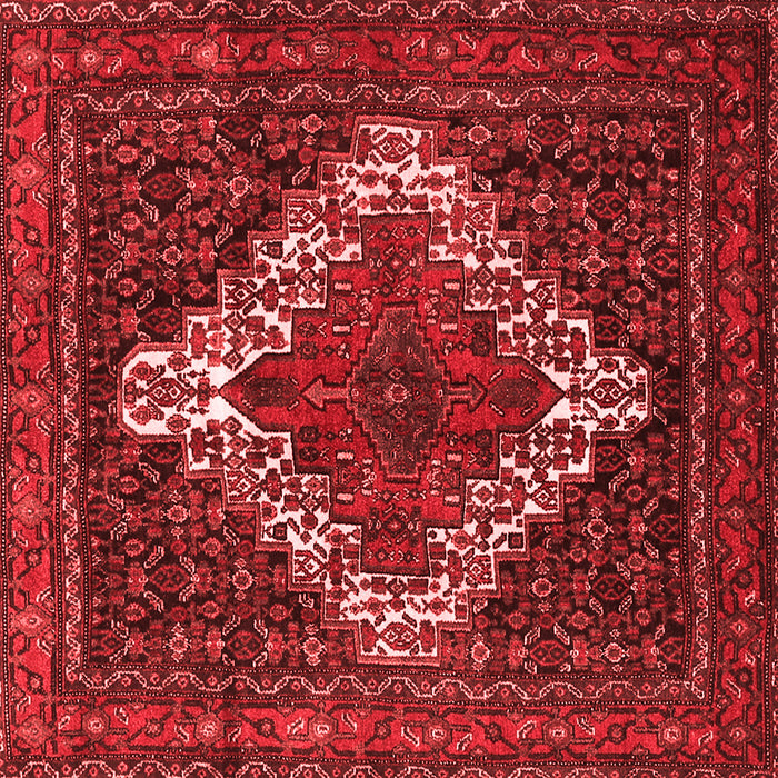 Machine Washable Persian Red Traditional Rug, wshtr1356red
