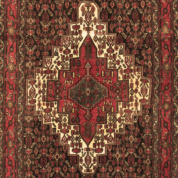 Machine Washable Persian Brown Traditional Rug, wshtr1356brn