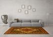 Machine Washable Persian Yellow Traditional Rug in a Living Room, wshtr1356yw