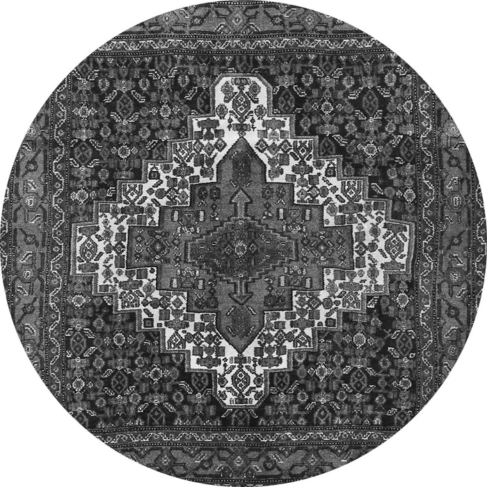 Machine Washable Persian Gray Traditional Rug, wshtr1356gry