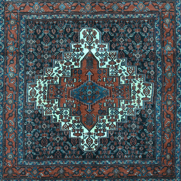Square Persian Light Blue Traditional Rug, tr1356lblu