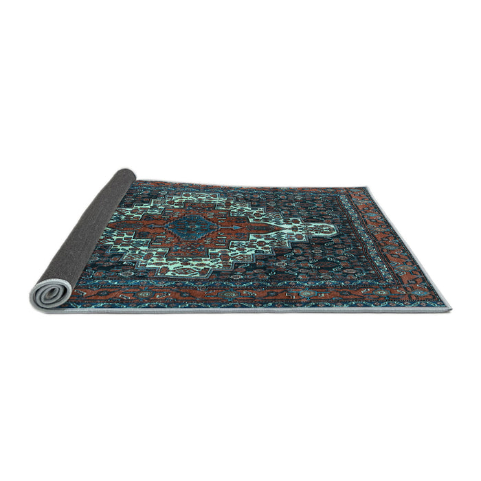 Sideview of Persian Light Blue Traditional Rug, tr1356lblu