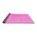 Sideview of Persian Pink Traditional Rug, tr1357pnk