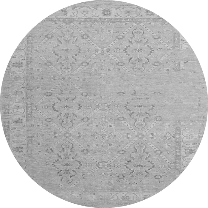 Square Persian Gray Traditional Rug, tr1357gry