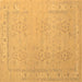 Square Persian Brown Traditional Rug, tr1357brn