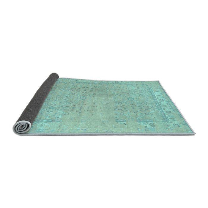 Sideview of Persian Light Blue Traditional Rug, tr1357lblu