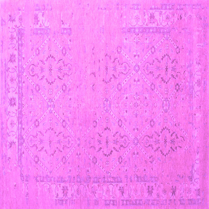 Square Persian Purple Traditional Rug, tr1357pur