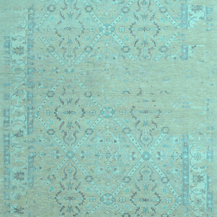 Machine Washable Persian Light Blue Traditional Rug, wshtr1357lblu