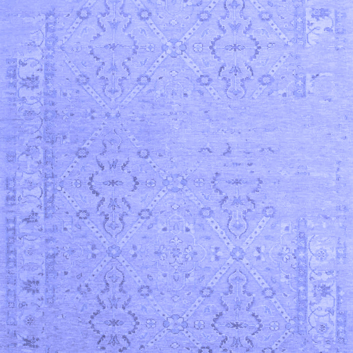 Machine Washable Persian Blue Traditional Rug, wshtr1357blu