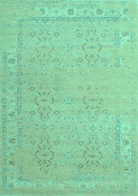 Persian Turquoise Traditional Rug, tr1357turq