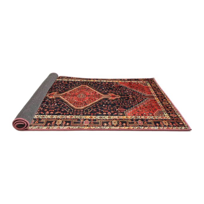 Sideview of Traditional Rust Pink Persian Rug, tr1358