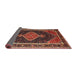 Sideview of Traditional Rust Pink Persian Rug, tr1358